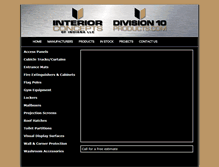 Tablet Screenshot of division10products.com